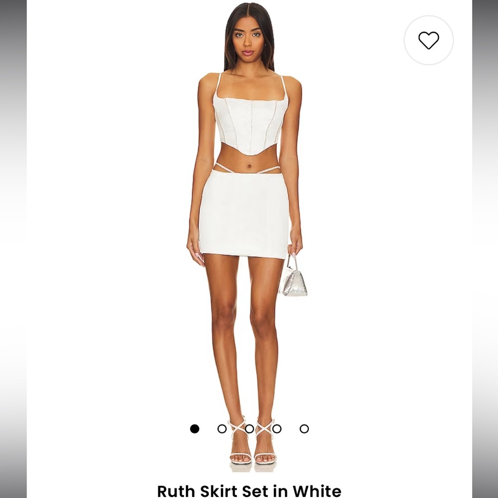 Revolve | super down brand | Ruth Skirt Set | White